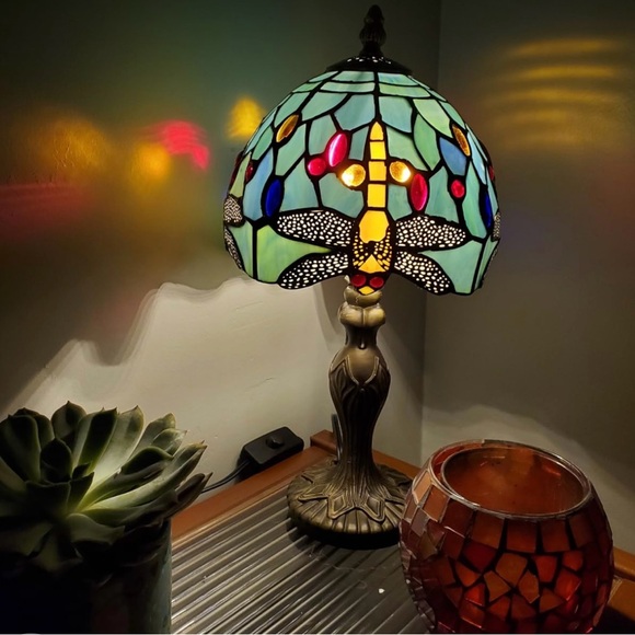 Tiffany Style Dragonfly Lamp NWT - Picture 7 of 7